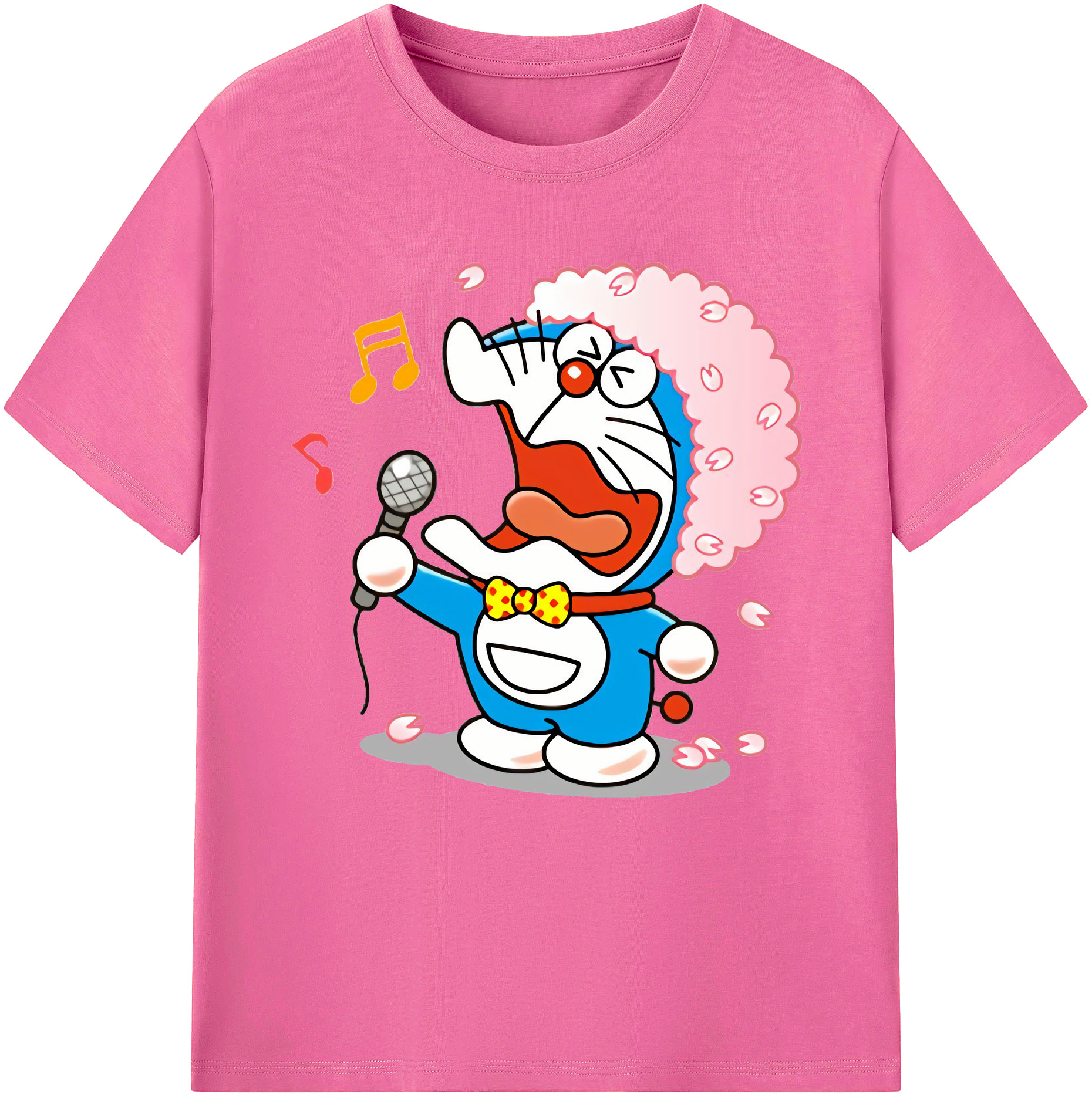 （画像用） ドラえもん Doraemon レディースカジュアルプリントTシャツ（綿100％）